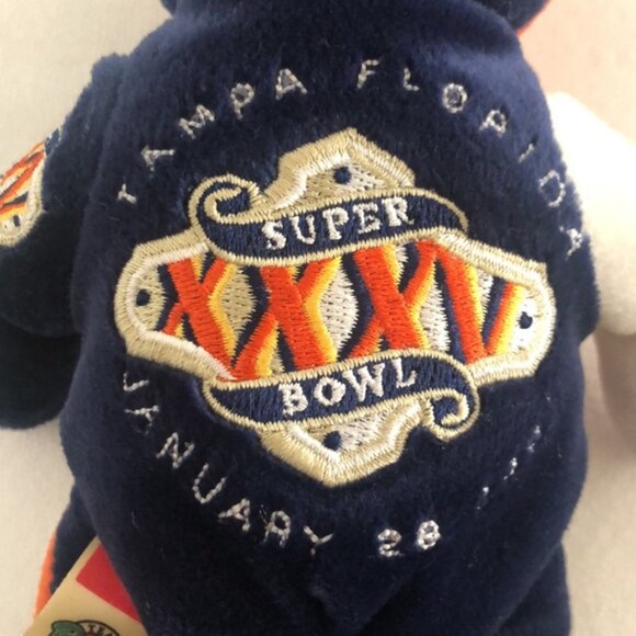 Super Bowl XXXV Stuffed Bear Souvenir - Picture 9 of 11